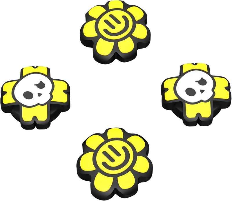 playvital Joystick Caps for Nintendo Switch, Thumbstick Grips for Switch Lite, Analog Cover for OLED Joycon Thumb Grip Caps - Happy & Gloomy Style A - Image 1